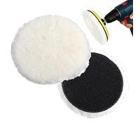 Disco de pulido de lana, almohadilla de pulido de rueda de pulido, disco de pulido duradero, rueda de pulido ligera adecuada para metal, vidrio, cerámica, madera, amoladoras angulares de uso