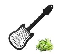 Disco de queso de acero inoxidable: forma de guitarra, práctica trituradora hecha de metal | Cálpica de verduras para papas, ayudantes de cocina para hornear, cocinar y preparar comidas en casa