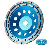Disco de rectificado de hormigón de 7/5/4.5 pulgadas, orificio de 7/8"-5/8", disco de de diamante de para granito, mármol, albañilería y piedra con amoladora de hormigón (7/8"-5/8")