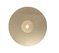 Disco de regazo plano con revestimiento de diamante de 6 pulgadas, rueda de pulido lapidario de eje de 1/2 ", grano 60-3000(150#)