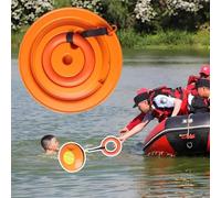 Disco de rescate lanzable de emergencia con cuerda y anillo de mano, equipo portátil de seguridad de agua para salvar vidas