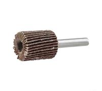 Disco de rueda de solapa de molienda de grano 80 con vástago de 6 mm, material de tela de esmeril para pulido y trabajo abrasivo en modelos de metal, madera y aviones (20 mm)