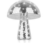 Disco de setas, esponja grande, bola de discoteca plateada, bola de discoteca de esponja, decoración para fiestas, bares, decoración del hogar, accesorios de escenario, efectos de iluminación de DJ