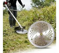 Disco de Sierra para Desbrozadora para Einhell AGILLO 36/255 BL-Solo, Cuchilla Circular 255 mm 80 Dientes con Cabezal de Aleación para Césped y Jardín