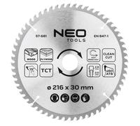Disco de sierra widia 216x30mm 60 dientes 57-681