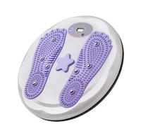 Disco de Susurro de Cintura, Fitness Disco Torsión, Base Antideslizante, Rotación Suave, Diseño Silencioso, Tamaño Compacto, Adecuada para el Entrenamiento de los Músculos Abdominales(Purple)