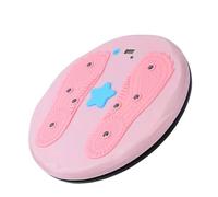 Disco de Susurro de Cintura, Fitness Disco Torsión, Base Antideslizante, Rotación Suave, Diseño Silencioso, Tamaño Compacto, Adecuada para el Entrenamiento de los Músculos Abdominales(Pink)