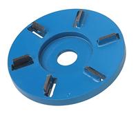 Disco de talla de madera Turbo, 6 dientes Fresa Herramienta de carpintería Herramienta de rueda de motosierra Disco de corte de madera Amoladora angular Accesorios (Pieza de espada plana)