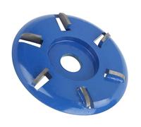 Disco de talla de madera Turbo, 6 dientes Fresa Herramienta de carpintería Herramienta de rueda de motosierra Disco de corte de madera Amoladora angular Accesorios (Cuchilla de arco)