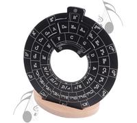 Disco de teoría musical de guitarra, círculo de quintos, rueda de metal de aleación de aluminio, herramienta de melodía, rueda de acordes con soporte, rueda de acordes, instrumento musical,