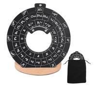 Disco de Teoría Musical para Guitarra Círculo de Quintas, Herramienta de Melodía de Metal con Soporte Musical de Acordes Rueda de Círculo de Quintas para Músicos Principiantes