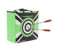 Disco de tiro con arco de doble cara con 2 motivos de objetivo, objetivo de flecha para arco, ballesta de hasta 60 libras, exterior/interior, 40 x 40 cm, transportable