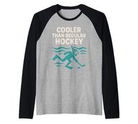 Disco de Ventilador de Hockey Submarino sí más Fresco Que el Hockey Regular Camiseta Manga Raglan