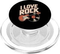 Disco de vinilo I Love Rock Guitar PopSockets PopGrip para MagSafe