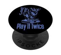 Disco de vinilo If It's Nice Play It Twice PopSockets PopGrip Adhesivo