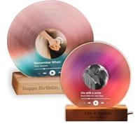 Disco de vinilo personalizado con foto, placa de canción acrílica, boda, compromiso, Navidad, cumpleaños, día de San Valentín, decoración musical del hogar, regalos para novio, novia, pareja, mamá,