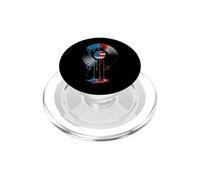 Disco de Vinilo Vintage música audiófilo Bandera Estadounidense Goteo de Estados Unidos PopSockets PopGrip para MagSafe