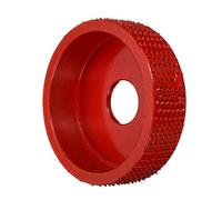 Disco Desbaste Hormigon, Muela de Copa Ángulo de madera de la muela abrasiva de lijado Talla Ángulo disco giratorio herramienta abrasiva Grinder de carburo de tungsteno recubrimiento Shaping Bore(Red)