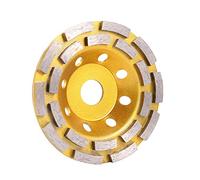 Disco Desbaste Hormigon, Muela de Copa Herramienta de ruedas de 125 mm Forma de doble hilera Copa Muela de vaso de molienda Copa hormigón Disco de lijado Abrasivos hormigón Rueda Pot Copa(2pcs)