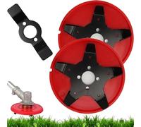 Disco desbrozadora mejorado 2PCS2025, disco desbrozadora de doble propósito, disco universal para cortacésped, cabezal de repuesto de una sola cuchilla, compatible con cuchillas desbrozadoras.
