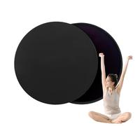 Disco deslizante de entrenamiento, deslizadores centrales | Deslizadores centrales de dos caras para entrenamientos abdominales y centrales | Deslizadores de piso de 2 piezas para entrenamientos básic