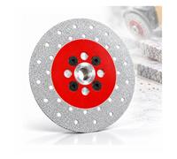 Disco Diamantado Amoladora 125mm M14 para Bosch GWS 13-125 CI | Superficie Soldada Perforada para Mármol Azulejo Piedra Corte Desbaste de Bordes Biselado Perfilado Rectificado y Acabado
