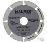 Disco Diamantado Long Life Maurer Plus Corona Segmentada Para Metal Corte Mm