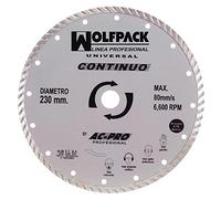 WOLFPACK LINEA PROFESIONAL - Disco Diamante 230 mm. General Obra Continuo