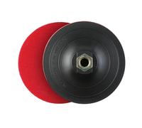 Disco - disco de caucho de 125 mm, con de 3 mm, ideal para pulido y lijado, ofrece gran adherencia y durabilidad.