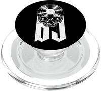 Disco DJ Disco Jockey Disco de Vinilo Amante de la música Cráneo PopSockets PopGrip para MagSafe
