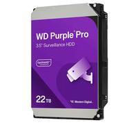 WD Purple Pro 22TB Smart Video Disco Duro Interno de 3,5" - 7200 RPM, AllFrame Technology, 550 TB/año, 512 MB Caché