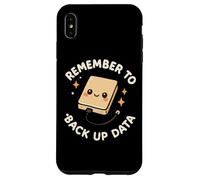 Disco Duro Divertido y Lindo Recuerda Hacer una Copia de Seguridad de los Datos Carcasa para iPhone XS MAX