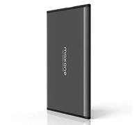 Disco Duro Externo 500GB - 2.5" USB 3.0 Ultrafino Diseño Metálico HDD Portátil para Mac, PC, Laptop, Ordenador, Xbox One, PS4, Smart TV, Chromebook - Grey