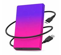 Disco duro externo de 1 TB, disco duro portátil USB 3.0, unidad de almacenamiento externa de 2.5 pulgadas, disco duro USB compatible con laptop, escritorio, Mac, PS4, multicolor