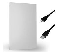 Disco duro externo de 320 GB, disco duro de 2.5 pulgadas, almacenamiento de datos externo, tamaño de bolsillo, disco duro USB 3.0, compatible con PC de juegos, Mac, laptop, PS3, PS4, color plateado