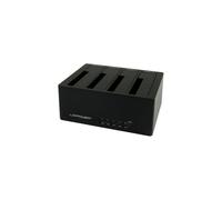 Disco duro externo - LC-Power - LC-DOCK-U3-4B - USB 3.0 Tipo-A - 5 Gbit/s - Negro