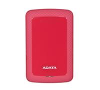 Disco duro externo portátil ADATA HV300 - 1 TB - USB 3.1 - AES 256 bits - Rojo