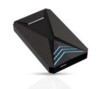 Disco duro externo portátil USB 3.0 de 500 GB con luz RGB, unidad de almacenamiento de datos de transferencia de datos de alta velocidad compatible con PS3, PS4, PS5, escritorio, laptop, consolas de