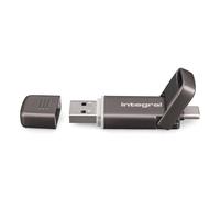 Integral INUSSD512GBSLIMXDL3.2 unit esterna a stato solido 512 GB USB Type-A / USB Type-C USB 3.2 Gen 2x2 Bronzo (512GB USSD 3.2 GEN2x1 SLIMXPRESS DUAL METAL UP TO R-550 W-500 MBS INTEGRAL)