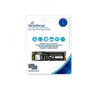Mediarange 813065 Unidad de Disco Duro Interno m.2 2280, nvme pcie 3.1 x4 20 GB/s, 1 TB, Negro