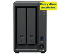 Disco Duro NAS Interno Synology 8TB DS725+ 2.5GbE 2 bahías 8GB ECC DDR4 M.2 NVMe Torre