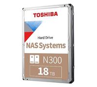 Disco duro NAS interno Toshiba N300 de 18 TB, disco duro SATA de 3,5'', 7200 RPM, funcionamiento ininterrumpido, admite sistemas de 1 a 8 bahías, 128 MB de caché, 180 TB/año de carga de trabajo, 3 año
