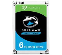 Disco duro Seagate SkyHawk Surveillance ST6000VX001 de 3,5 pulgadas (SATA 6 Gb/s 256 MB/5900 RPM), plateado