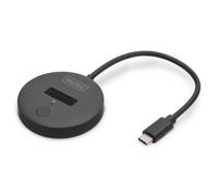 Disco duro SSD externo - DIGITUS - DA-71547 - USB-C - M.2 NVMe/SATA - Negro