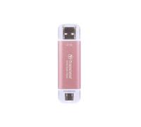 Disco Duro Transcend ESD310 2TB SSD USB Type-A a USB Type-C 10 Gbit/s Rosa