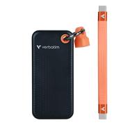 Disco Duro Verbatim Pocket SSD 256 GB USB Tipo C 10 GB/s Negro Naranja