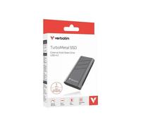Verbatim TurboMetal - Disco Duro SSD de 1 TB (USB 4, Velocidad de Lectura de hasta 3150 MB/s, Velocidad de Escritura de 2850 MB/s, Carcasa de Aluminio Resistente, compacta y Ligera, para Windows y