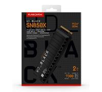 Disco Duro WD Black SN850X 2TB M.2 NVMe PCIe 4.0 7300MB/s Disipador