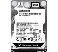 DISCO DURO WD SCORPIO BLACK WD1600BEKT 160GB 7200RPM 16MB SATA II 2.5'' PULGADAS