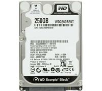 Disco Duro WD Scorpio Negro 250GB 7200U / Min 16MB Cache SATA WD2500BEKT 2.5"